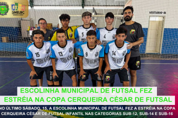 Escolinha Municipal de Futsal estreia na Copa Cerqueira César
