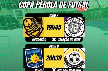4º DIA DA COPA PÉROLA DE FUTSAL 2025  
