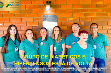 Grupo de Diabéticos e Hipertensos de volta!