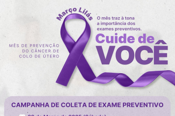 Março Lilás: a prevenção salva vidas!