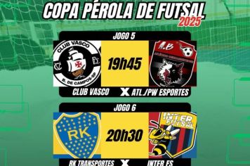 COPA PÉROLA DE FUTSAL 2025 - TERCEIRO DIA DE GRANDES CONFRONTOS! 