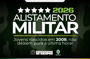 Prefeitura de Bernardino de Campos informa sobre o Alistamento Militar Obrigatório 2026