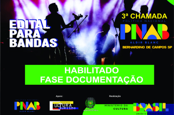 LISTA DE HABILITADO FASE DE DOCUMENTAÇÃO