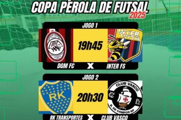   ASSIM FOI O PRIMEIRO DIA DA COPA PÉROLA DE FUTSAL 2025!  