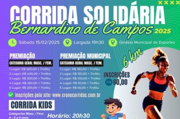 Corrida Solidária de Bernardino de Campos 2025