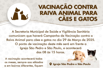 ATENÇÃO, TUTORES DE CÃES E GATOS!