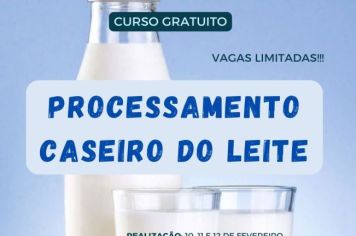 CURSO DE PROCESSAMENTO CASEIRO DO LEITE