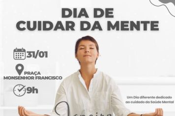 Dia de cuidar da mente!
