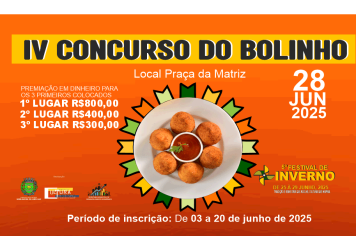 CONCURSO DO BOLINHO - EDIÇÃO ESPECIAL DO 5º FESTIVAL DE INVERNO