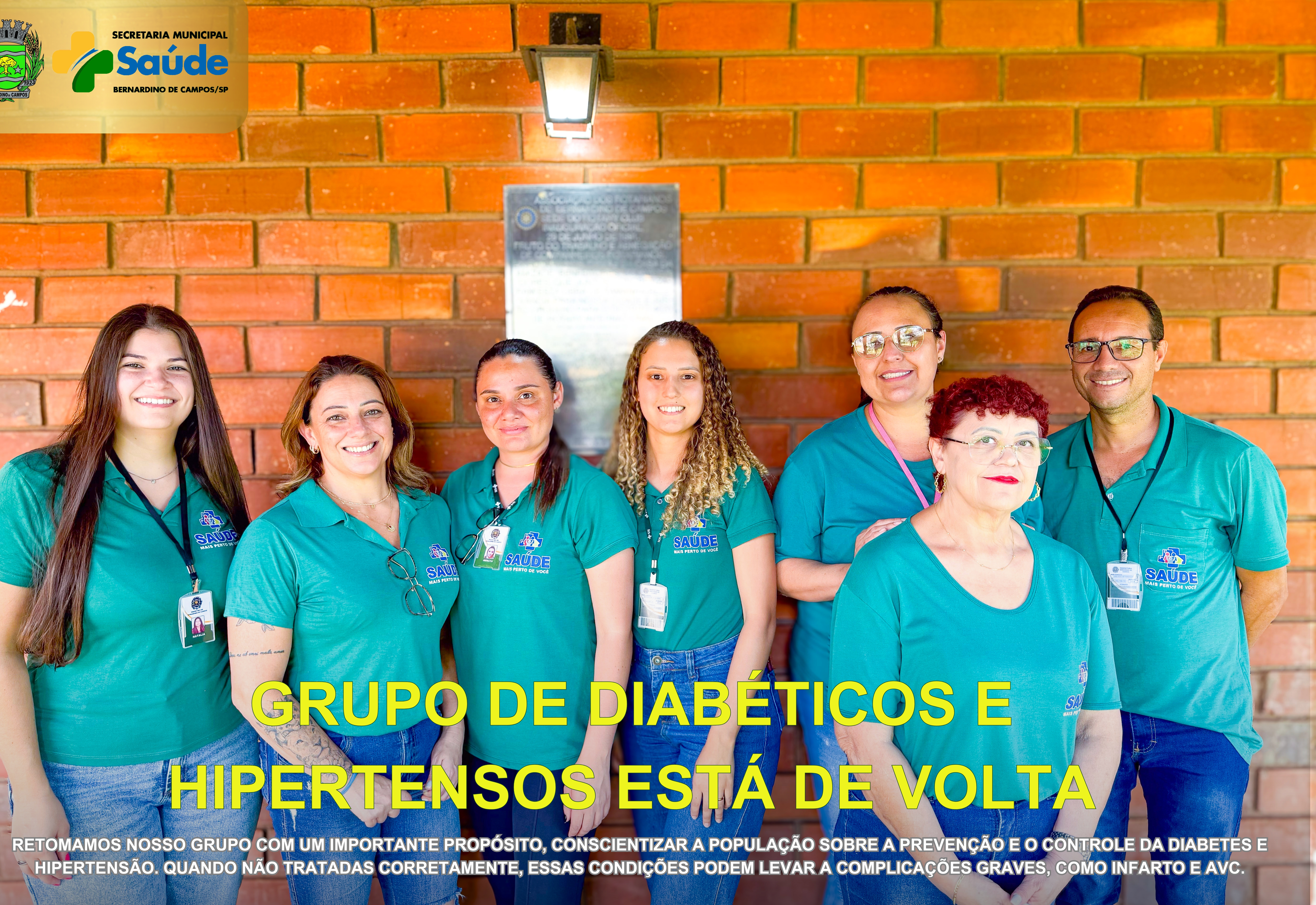 Grupo de Diabéticos e Hipertensos de volta!