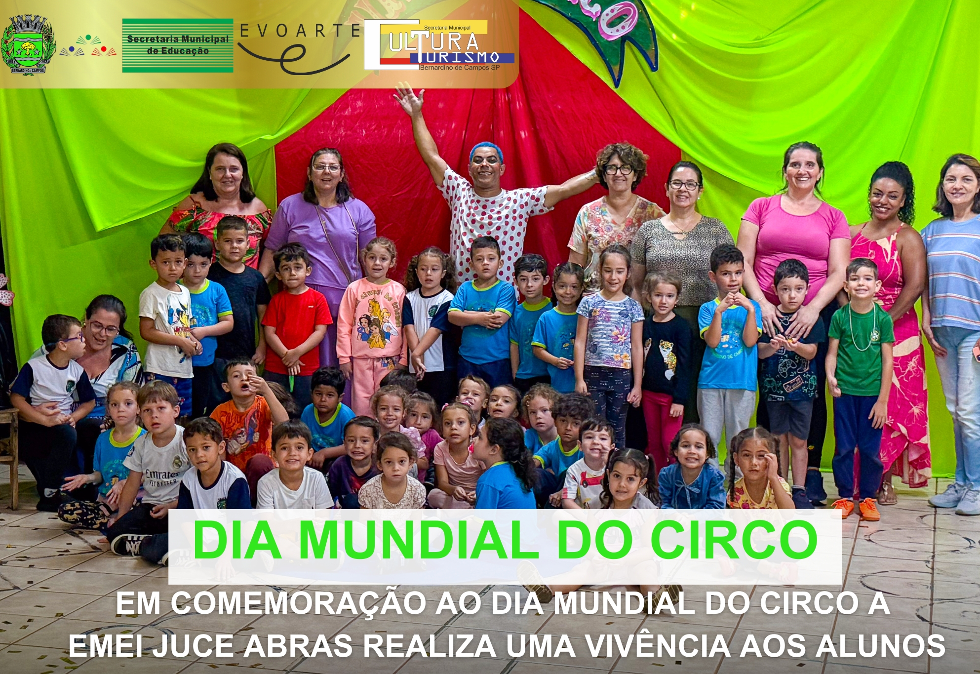 A magia do circo encanta os pequenos!