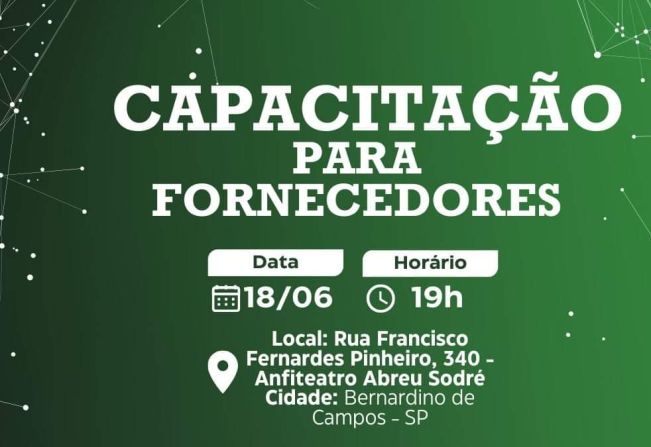 CAPACITAÇÃO PARA FORNECEDORES 