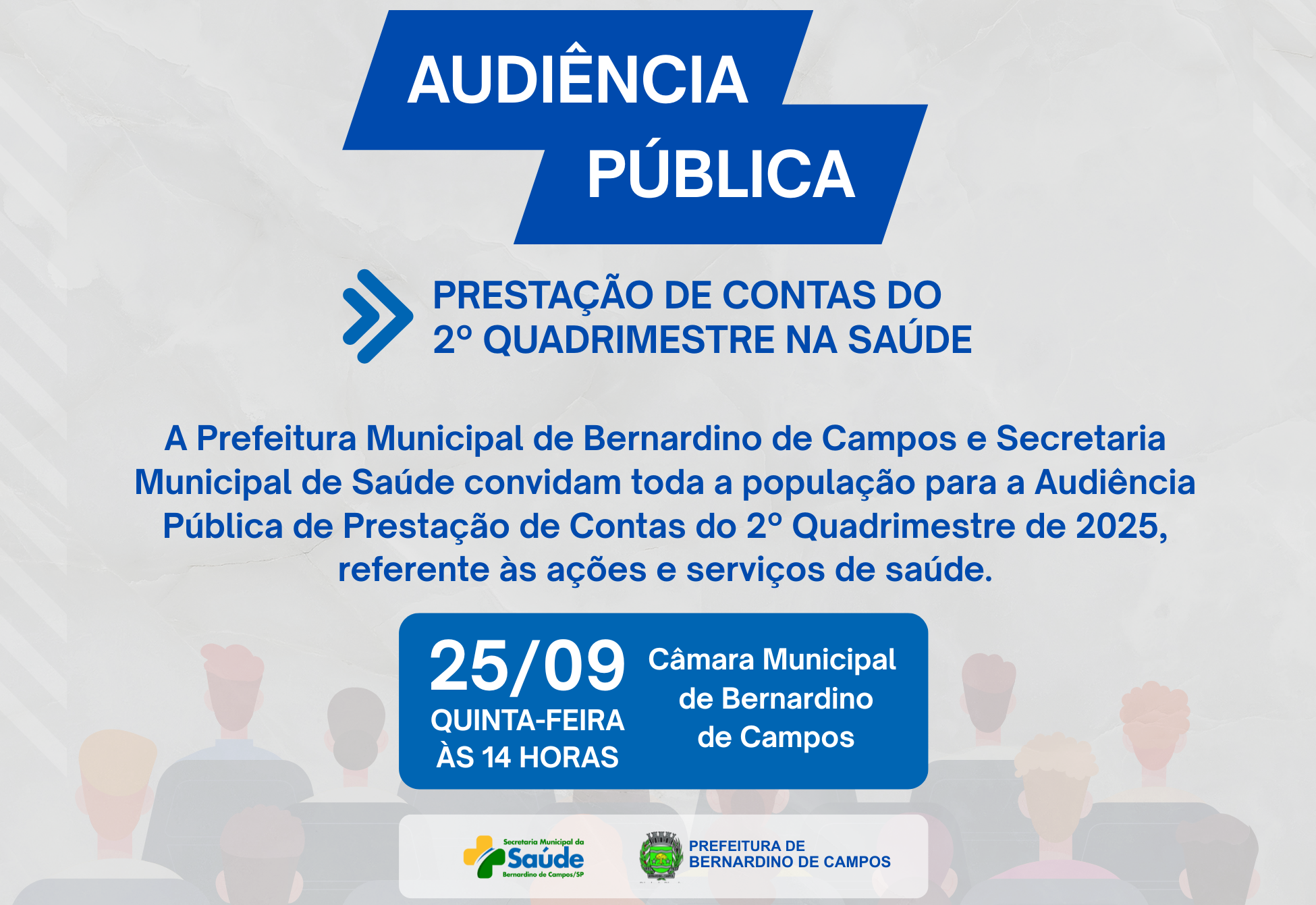 Audiência Pública apresenta prestação de contas da Saúde do 2º quadrimestre de 2025