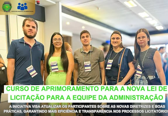 Aprimoramento e transparência na gestão pública!